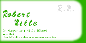 robert mille business card