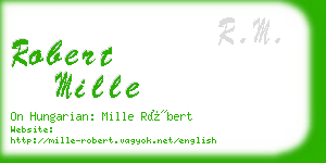 robert mille business card